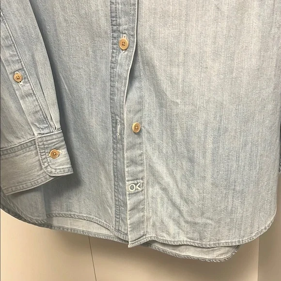 Outerknown Blue Button Down Shirt The Weekend Shirt - Picture 4 of 7